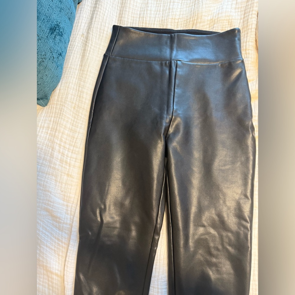 abercrombie leather legging pant